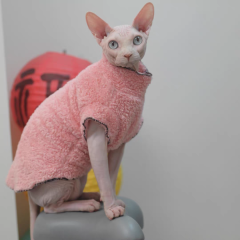 Autumn winter thick for cat Sphinx Clothing hairless cat clothes