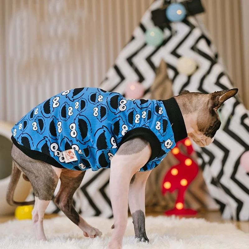 Sphynx Vest Pet Cat Clothes For Sphinx Hairless Cat Hoodies Shirt Sphynx Devon Rex Costumes Soft Warm Clothing For Cats Dogs