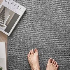 Faux Sisal Woven Bedroom Carpet Textured Natural Look Area Rug  Geometric Room Soft Non-Slip Anti-Slip Carpet Plush Shaggy