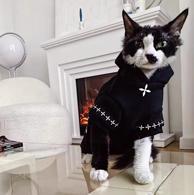 Hairless cat clothes for autumn and winter warmth