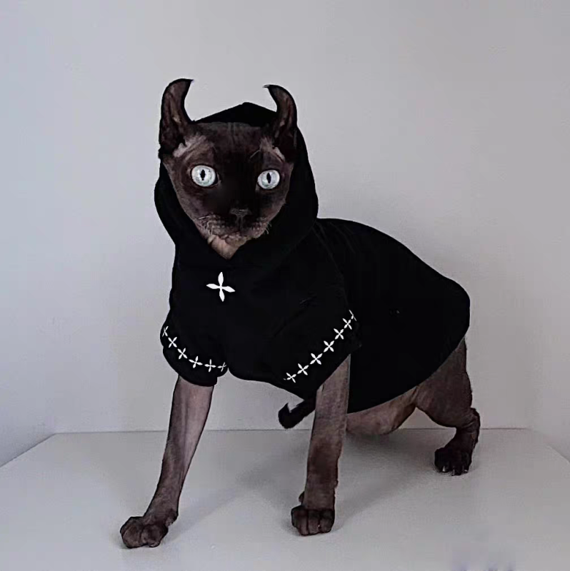 Hairless cat clothes for autumn and winter warmth