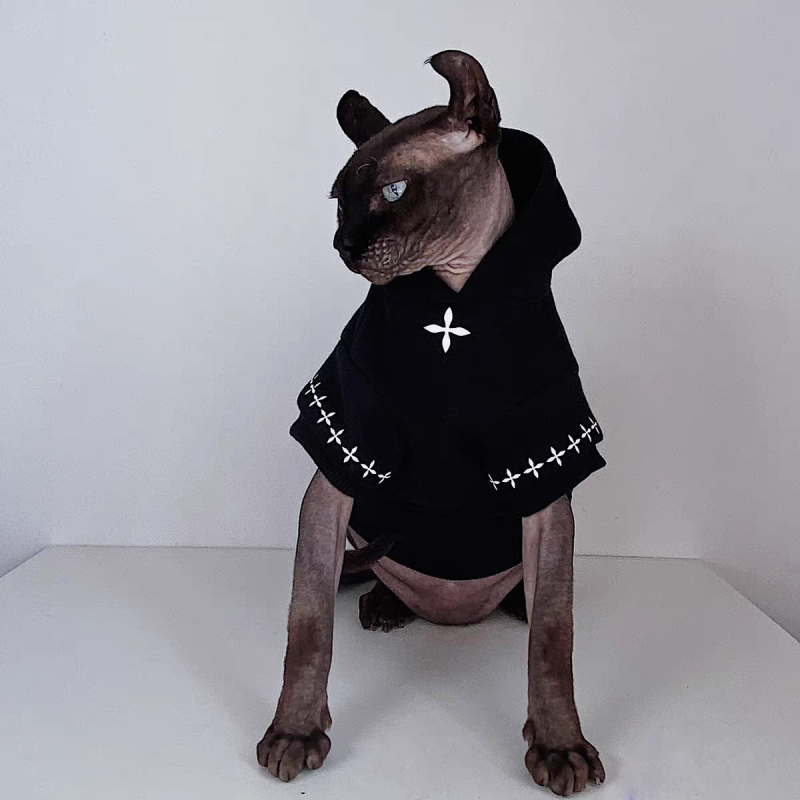Hairless cat clothes for autumn and winter warmth