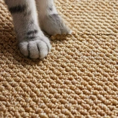 Faux Sisal Woven Bedroom Carpet Textured Natural Look Area Rug  Geometric Room Soft Non-Slip Anti-Slip Carpet Plush Shaggy