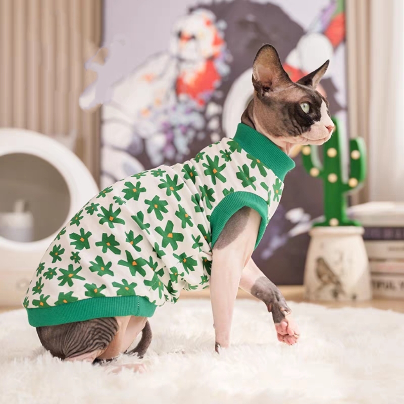 Summer Hairless Cat Cotton Vest