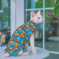 Summer Hairless Cat Cotton Vest