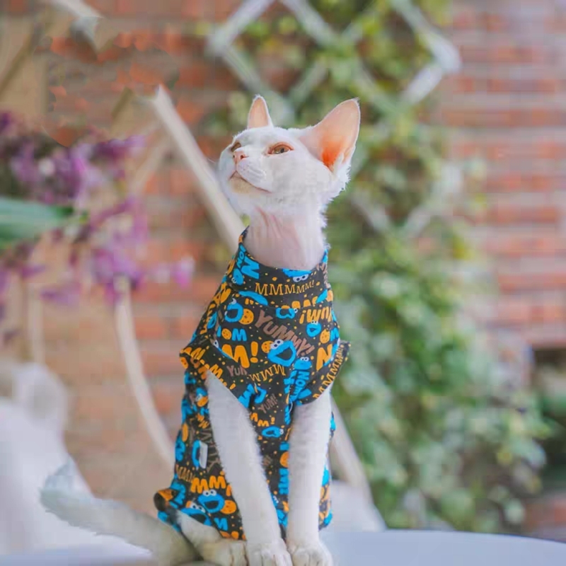 Summer Hairless Cat Cotton Vest