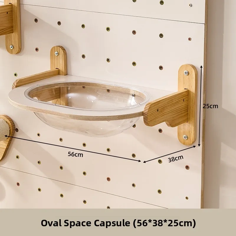 Wall-Mounted  Climbing Frame Inteated Hole Board  Wall  Suitable for All Seasons Large  Pet Supplies Toys