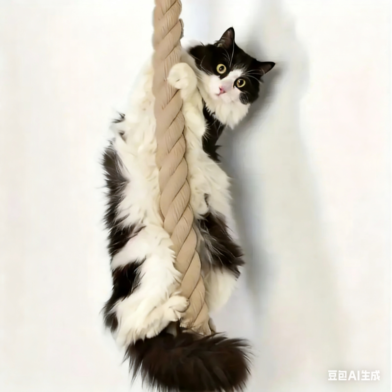 Wall-mounted Solid Wood Cat Frame, Small Apartment Cat Climbing Platform