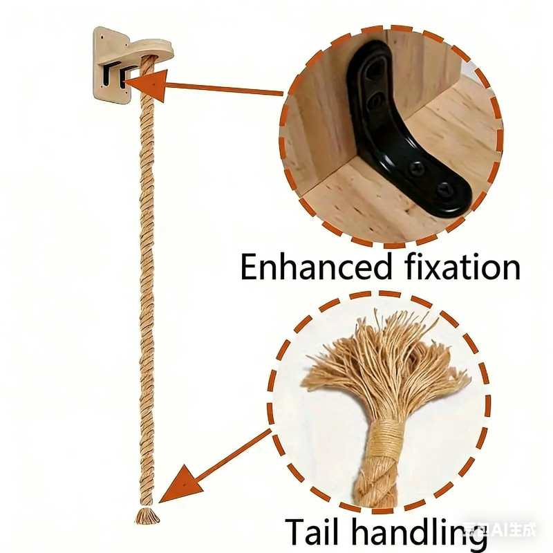 Wall-mounted Solid Wood Cat Frame, Small Apartment Cat Climbing Platform