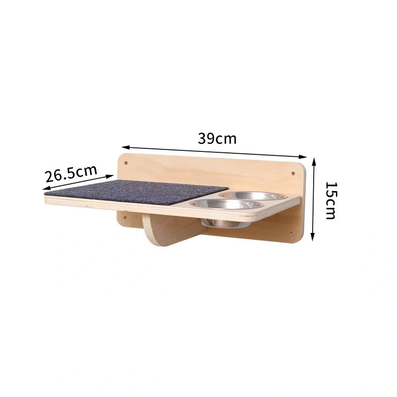 Panda-source.com | Wall-mounted Solid Wood Cat Frame, Small Apartment ...
