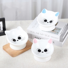 Ceramic Cat Food Bowl 15° Tilted Design  Pet Bowls