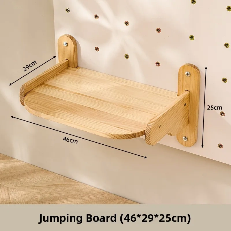 Wall-Mounted  Climbing Frame Inteated Hole Board  Wall  Suitable for All Seasons Large  Pet Supplies Toys