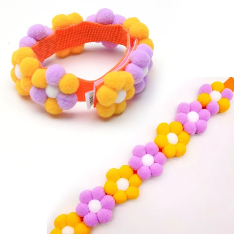 Pet Flower Collar Adjustable For Small Dogs Cats