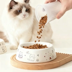 Cartoon Ceramic Cat Bowl Dog Bowl Pet Supplies