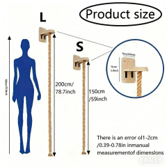 Wall-mounted Solid Wood Cat Frame, Small Apartment Cat Climbing Platform