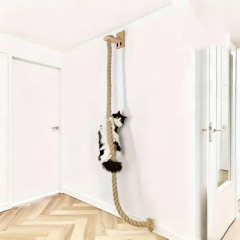 Wall-mounted Solid Wood Cat Frame, Small Apartment Cat Climbing Platform