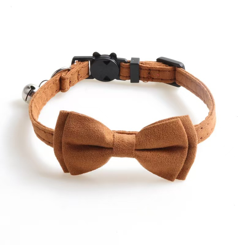 Pet Cat Collar Bow Tie  With Bell