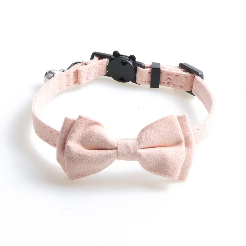 Pet Cat Collar Bow Tie  With Bell