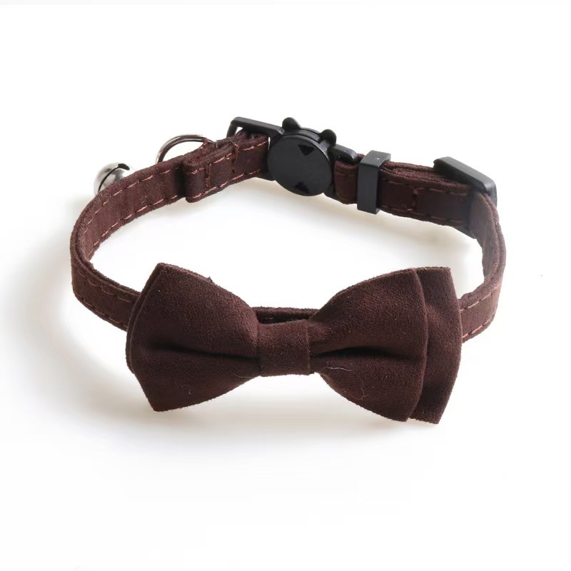 Pet Cat Collar Bow Tie  With Bell