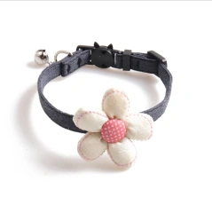 Wholesale New Sunflower Cat Collar With Bell Pet Collar