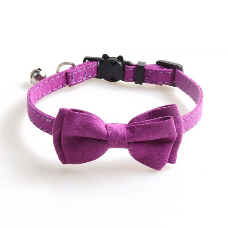 Pet Cat Collar Bow Tie  With Bell