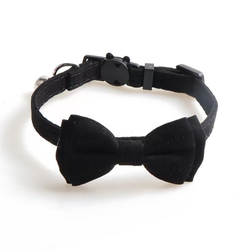 Pet Cat Collar Bow Tie  With Bell