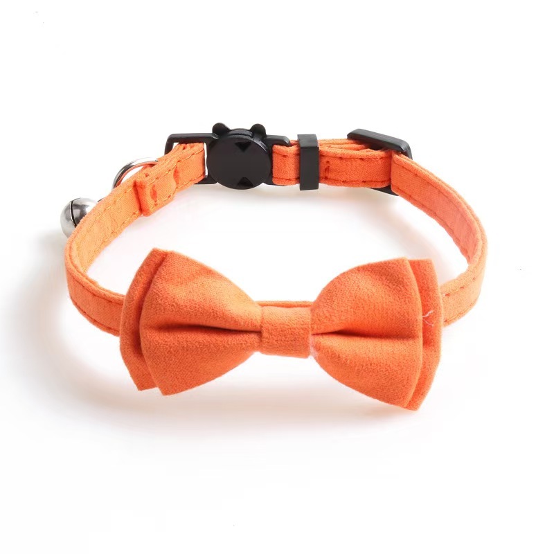 Pet Cat Collar Bow Tie  With Bell