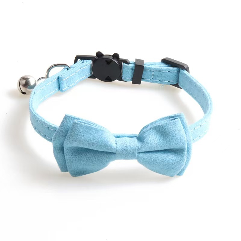 Pet Cat Collar Bow Tie  With Bell