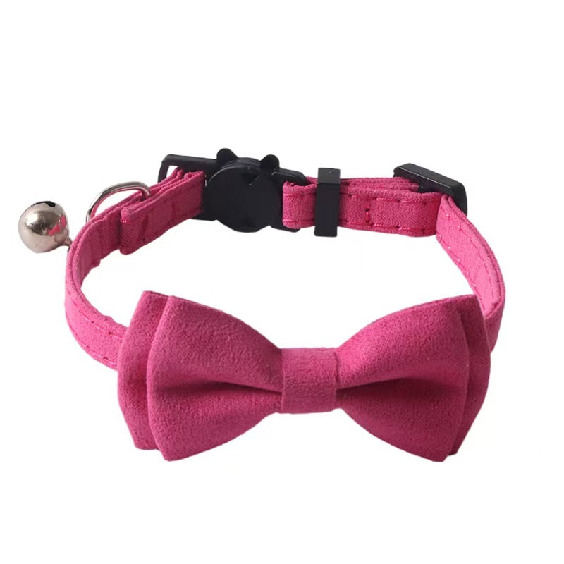 Pet Cat Collar Bow Tie  With Bell