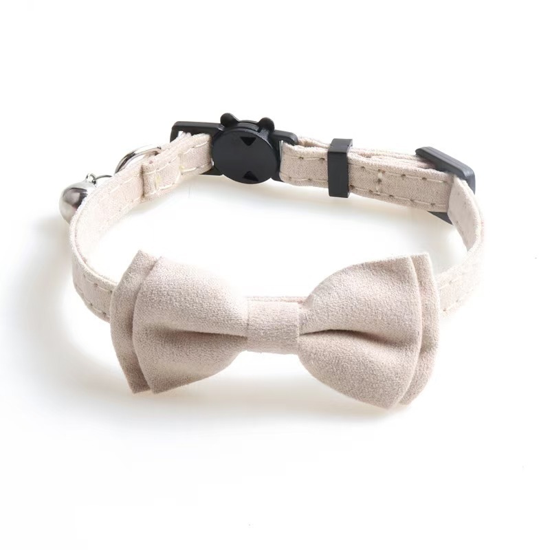 Pet Cat Collar Bow Tie  With Bell