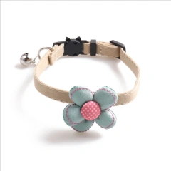 Wholesale New Sunflower Cat Collar With Bell Pet Collar