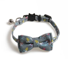 Pet Bow Collar With Kitty Safety Buckle Universe Series Puppy Dogs Cat Collars