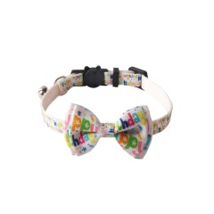 Pet Cat Collar Luxury Breakaway Small Birthday Bow Tie