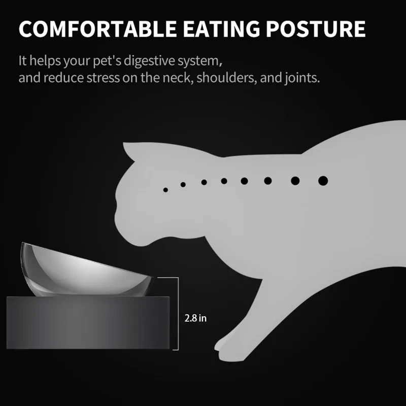 PETKIT Stainless Steel Pet Adjustable Feeding Bowl Double Feeder Bowls Water Cup Cat dog Drinking Bowls for pets feeding
