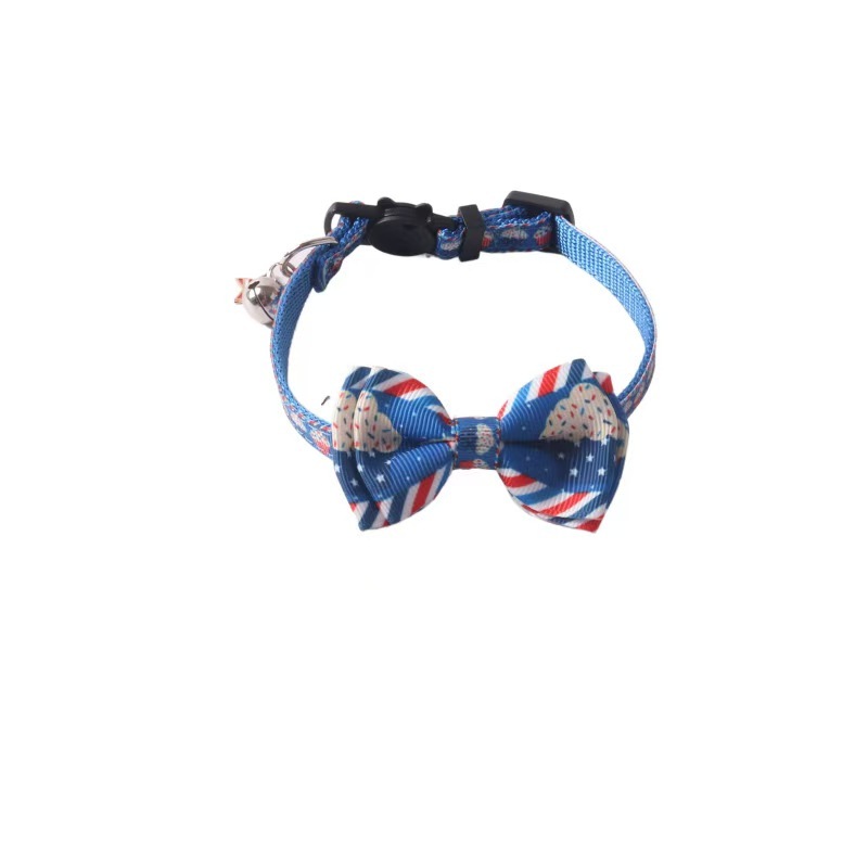 Pet Cat Collar Bow Tie Collar Breakaway Buckle With Bell