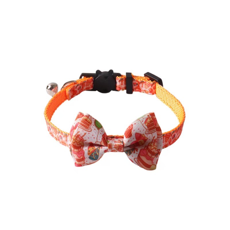 Pet Cat Collar Luxury Breakaway Small Birthday Bow Tie