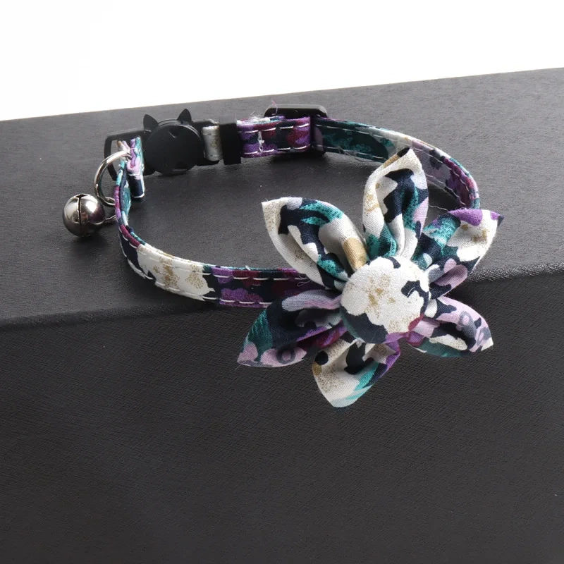 Sunflower Personalized Wholesale Cotton Soft Fashion Luxury Cat Christmas Pet Collar