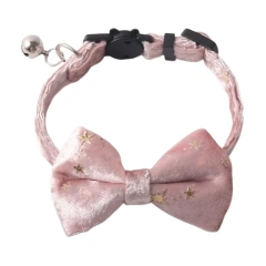 Luxury Cat Collar Breakaway With Bell Bowknot Bowtie Gentle Pet Cats Dogs Leads Wholesale