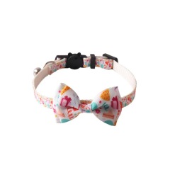 Pet Cat Collar Luxury Breakaway Small Birthday Bow Tie