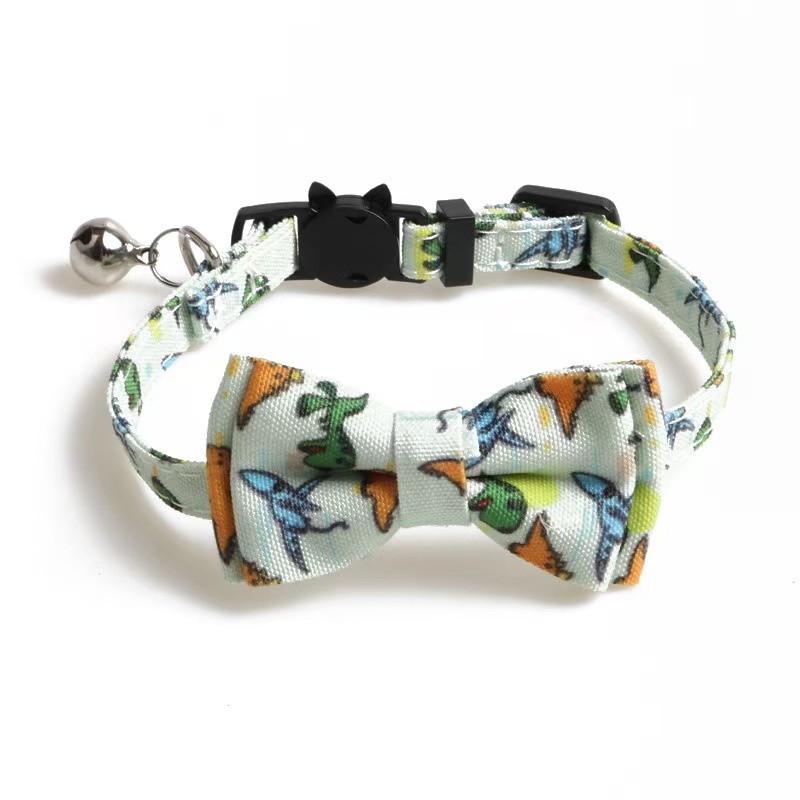 Pet Bow Collar With Kitty Safety Buckle