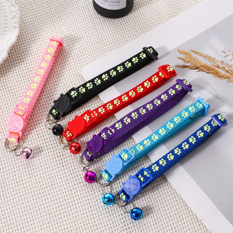 Cat Face Fashion Multi-purpose Pet Buckle Colored Polyester