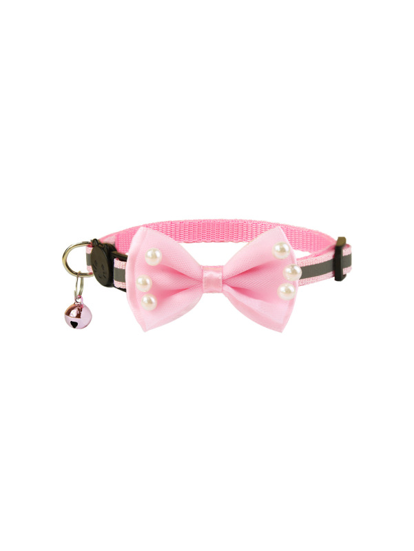 Cat reflective collar with bow