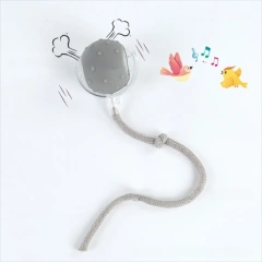 Automatic Smart Cat Toys Fast Rolling Rechargeable Dog Cat Training Ball Indoor Playing with Bird Sounds Self Moving Balls Toys