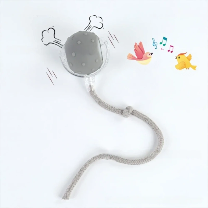 Automatic Smart Cat Toys Fast Rolling Rechargeable Dog Cat Training Ball Indoor Playing with Bird Sounds Self Moving Balls Toys