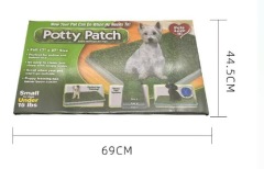 43X68cm Pet Dog Grass Patch Toilet Puppy Potty Trainer Indoor Training Tray Pet Toilets Three Layers