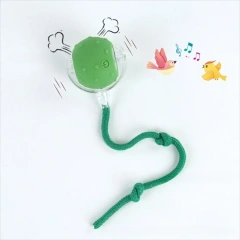 Automatic Smart Cat Toys Fast Rolling Rechargeable Dog Cat Training Ball Indoor Playing with Bird Sounds Self Moving Balls Toys