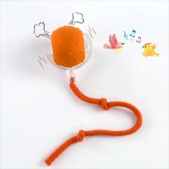 Automatic Smart Cat Toys Fast Rolling Rechargeable Dog Cat Training Ball Indoor Playing with Bird Sounds Self Moving Balls Toys