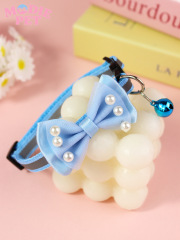 Cat reflective collar with bow