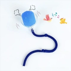 Automatic Smart Cat Toys Fast Rolling Rechargeable Dog Cat Training Ball Indoor Playing with Bird Sounds Self Moving Balls Toys