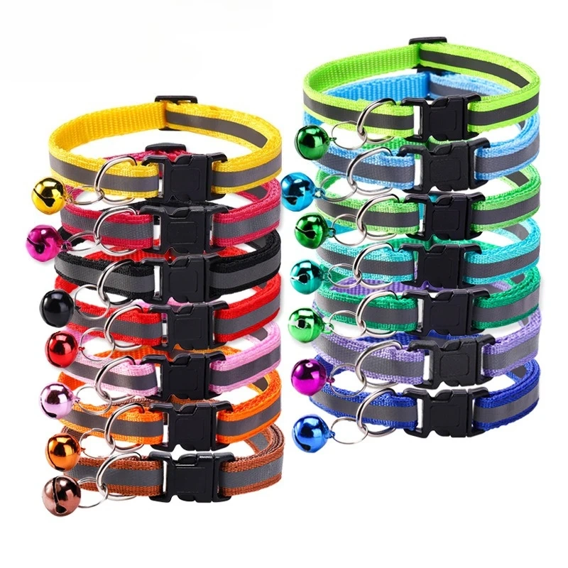 Pet Reflective Collar, Cat Dog Bell Collar, Dog Collar, Dog Luminous Collar, Cat Collar, Dog Collar